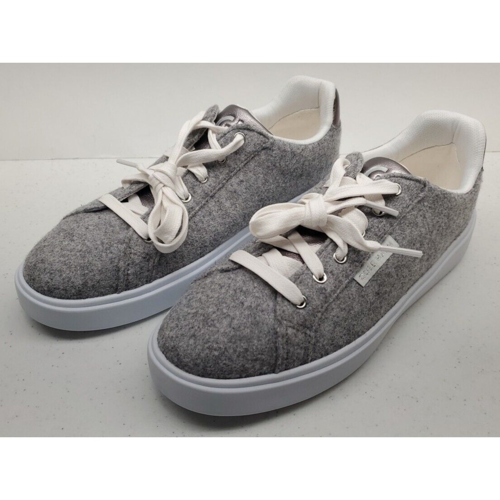 Cole Haan GC Daily Sneakers Grey Wool/Dark Silver W29265‎ Women's Sz 7B New! - Picture 9 of 11